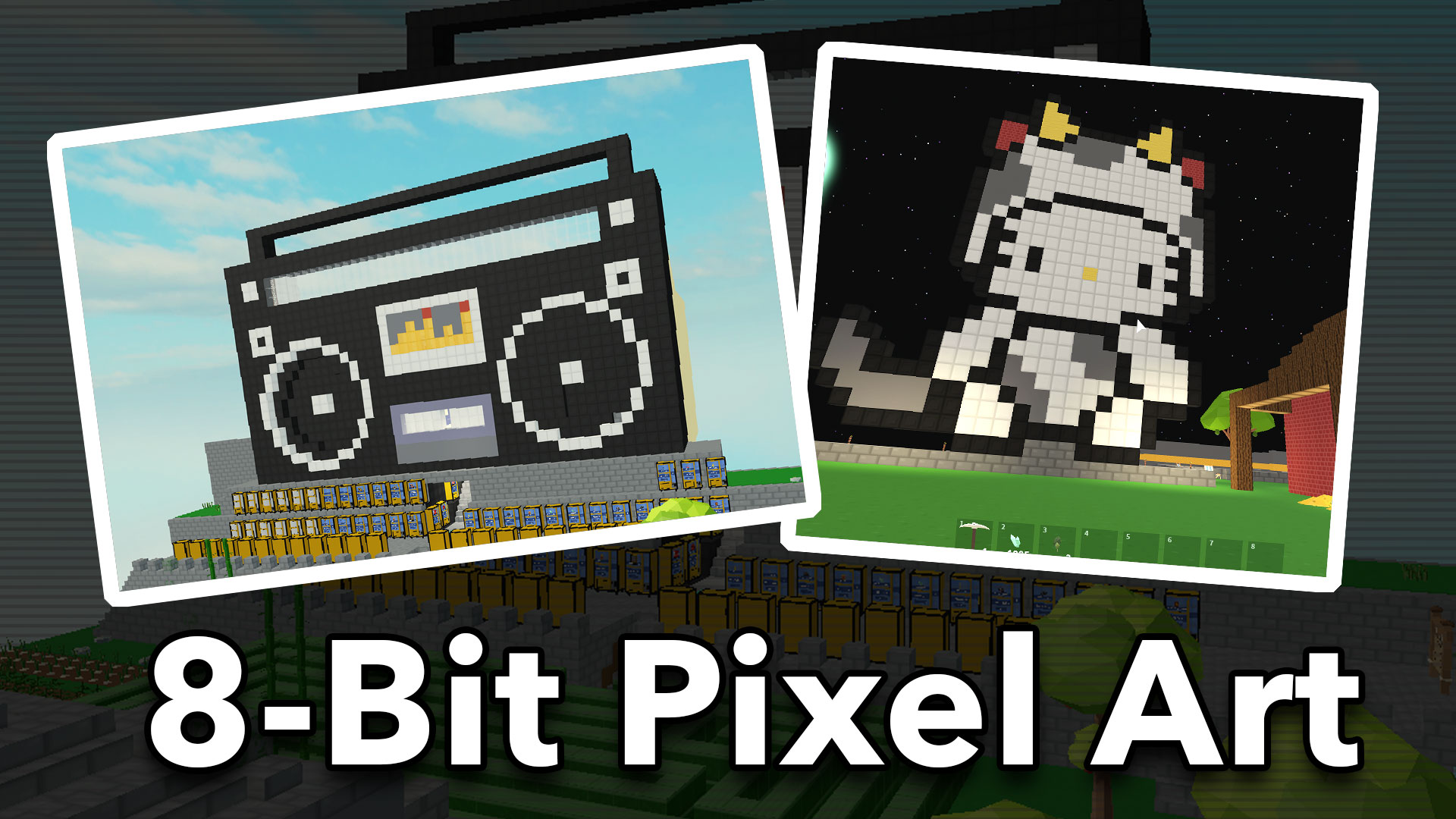 8 Bit Pixel Art Inspirations - Block Designs and More!