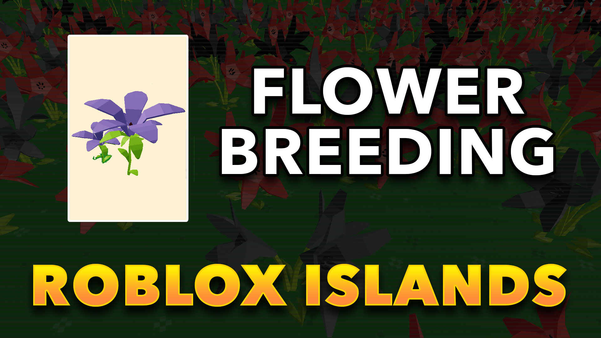 Roblox Islands Flower Breeding Tips And Tricks Thoroughly Tested - red vs blue vs green vs yellow roblox code